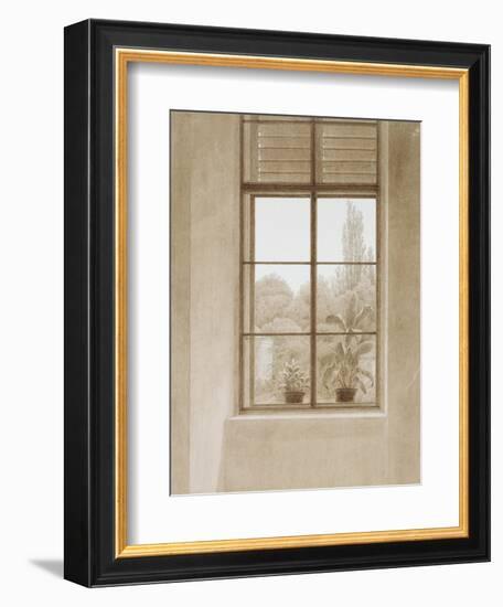Window Looking over the Park, 1810-1811-Caspar David Friedrich-Framed Giclee Print