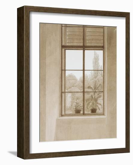 Window Looking over the Park, 1810-1811-Caspar David Friedrich-Framed Giclee Print