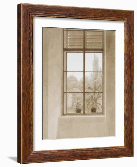 Window Looking over the Park, 1810-1811-Caspar David Friedrich-Framed Giclee Print