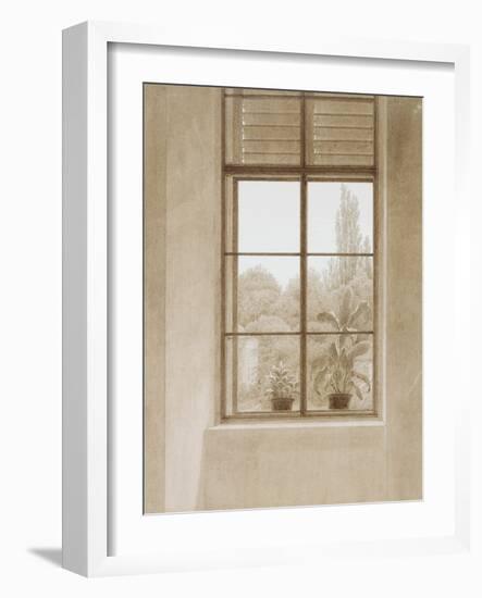 Window Looking over the Park, 1810-1811-Caspar David Friedrich-Framed Giclee Print