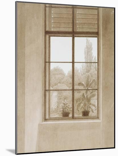 Window Looking over the Park, 1810-1811-Caspar David Friedrich-Mounted Giclee Print