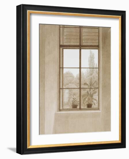 Window Looking over the Park, 1810-1811-Caspar David Friedrich-Framed Giclee Print