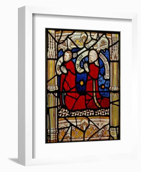 Window N4 Depicting Donors-null-Framed Giclee Print