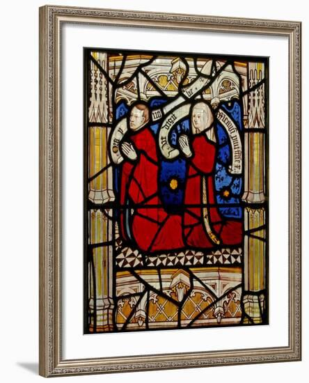 Window N4 Depicting Donors-null-Framed Giclee Print