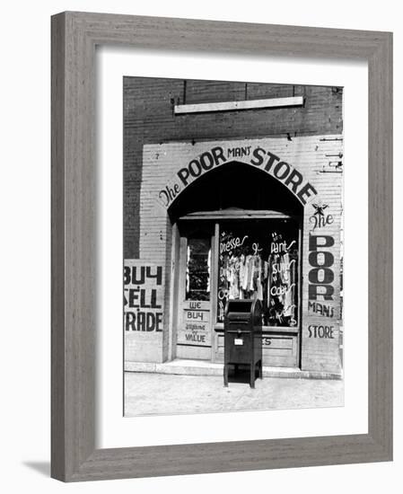 Window of the Poor Man's Store on Beale Street in Memphis-Alfred Eisenstaedt-Framed Photographic Print