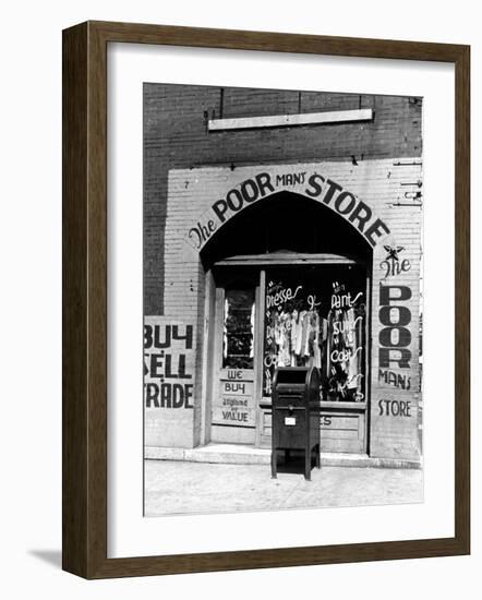 Window of the Poor Man's Store on Beale Street in Memphis-Alfred Eisenstaedt-Framed Photographic Print