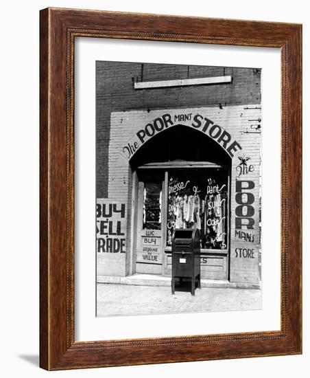 Window of the Poor Man's Store on Beale Street in Memphis-Alfred Eisenstaedt-Framed Photographic Print