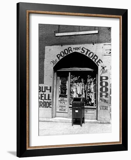 Window of the Poor Man's Store on Beale Street in Memphis-Alfred Eisenstaedt-Framed Photographic Print