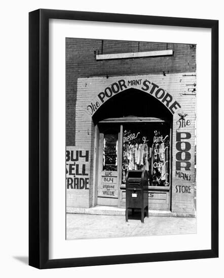 Window of the Poor Man's Store on Beale Street in Memphis-Alfred Eisenstaedt-Framed Photographic Print