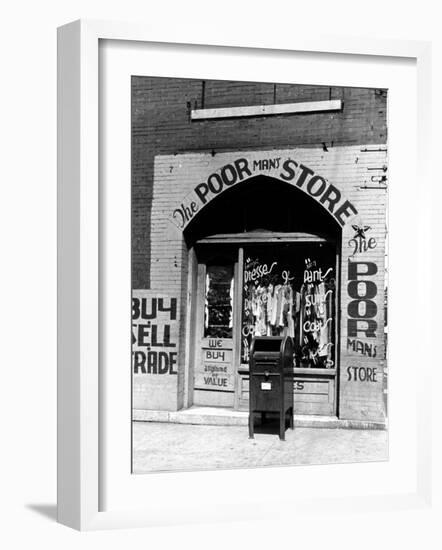 Window of the Poor Man's Store on Beale Street in Memphis-Alfred Eisenstaedt-Framed Photographic Print