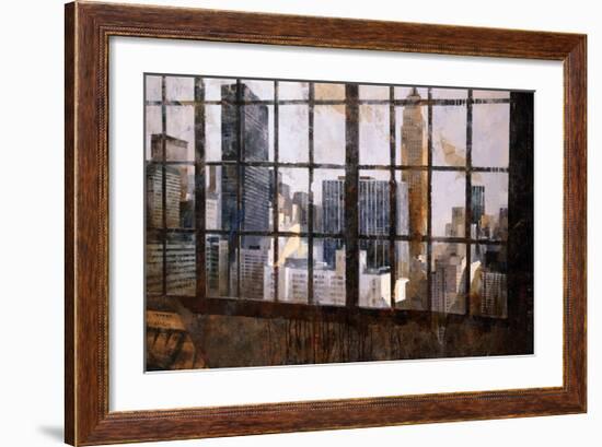 Window Over Empire State-Marti Bofarull-Framed Giclee Print