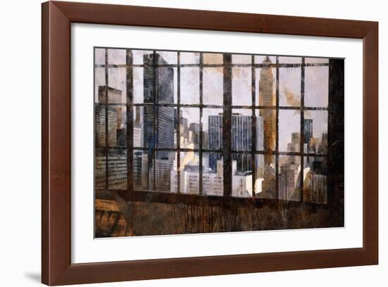 Window Over Empire State-Marti Bofarull-Framed Giclee Print