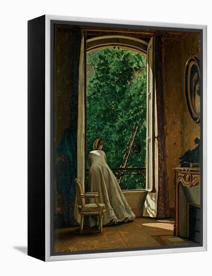 Window Overlooking the Apple Orchard-D'Ancona Vito-Framed Premier Image Canvas