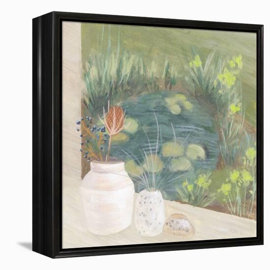 Window Plants IV-Melissa Wang-Framed Stretched Canvas