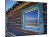 Window Reflection of the Mountains at Grand Teton National Park, Wyoming, USA-Diane Johnson-Mounted Photographic Print