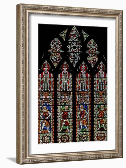 Window S4 Depicting De Clare Knights and William Lord De La Zouche-null-Framed Giclee Print
