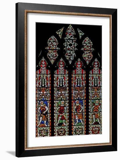 Window S4 Depicting De Clare Knights and William Lord De La Zouche-null-Framed Giclee Print