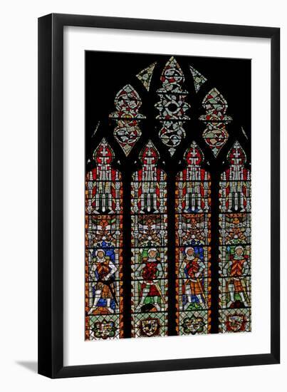 Window S4 Depicting De Clare Knights and William Lord De La Zouche-null-Framed Giclee Print