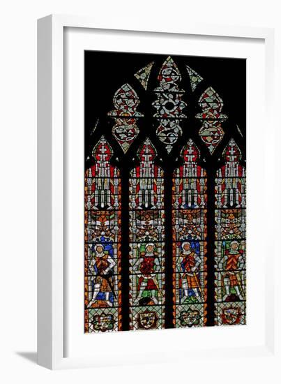 Window S4 Depicting De Clare Knights and William Lord De La Zouche-null-Framed Giclee Print