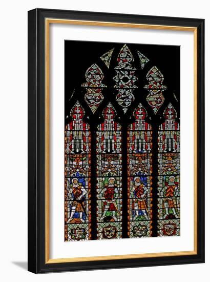 Window S4 Depicting De Clare Knights and William Lord De La Zouche-null-Framed Giclee Print