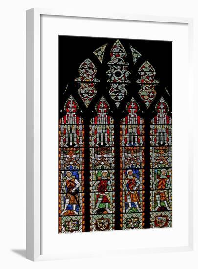 Window S4 Depicting De Clare Knights and William Lord De La Zouche-null-Framed Giclee Print