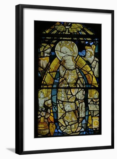 Window S4 Depicting the Virgin Mary, Fragmentary But Fine Details-null-Framed Giclee Print