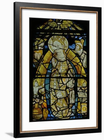 Window S4 Depicting the Virgin Mary, Fragmentary But Fine Details-null-Framed Giclee Print