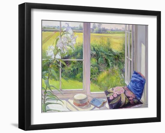 Window Seat and Lily, 1991-Timothy Easton-Framed Giclee Print