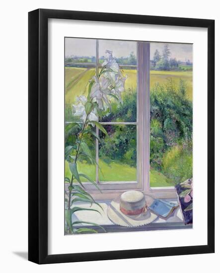 Window Seat and Lily, 1991-Timothy Easton-Framed Giclee Print