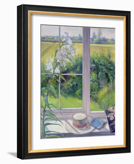 Window Seat and Lily, 1991-Timothy Easton-Framed Giclee Print