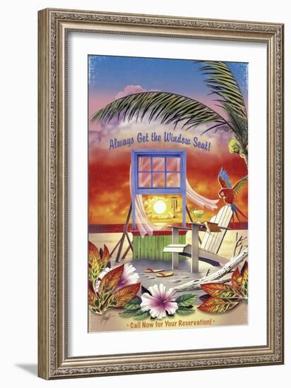 Window Seat-James Mazzotta-Framed Giclee Print