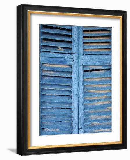 Window Shutters in Ibiza Town, Ibiza, Balearic Islands, Spain-Neil Farrin-Framed Photographic Print