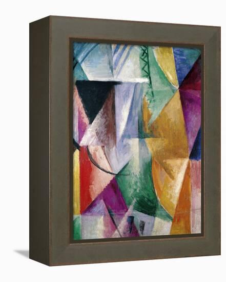 Window, Study for Three Windows, 1912-Robert Delaunay-Framed Premier Image Canvas