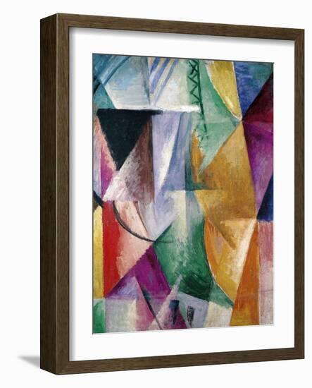 Window, Study for Three Windows, 1912-Robert Delaunay-Framed Giclee Print