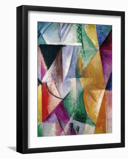 Window, Study for Three Windows, 1912-Robert Delaunay-Framed Giclee Print