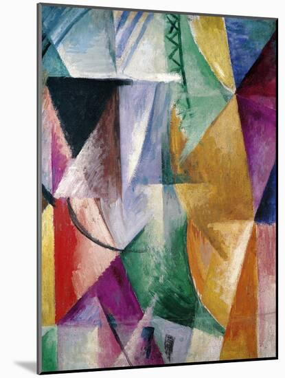 Window, Study for Three Windows, 1912-Robert Delaunay-Mounted Giclee Print