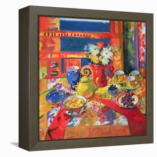 Window to Cannes-Peter Graham-Framed Premier Image Canvas