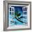 Window to Paradise Beach-Martina Bleichner-Framed Art Print