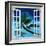 Window to Paradise Beach-Martina Bleichner-Framed Art Print