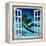 Window to Paradise Beach-Martina Bleichner-Framed Stretched Canvas