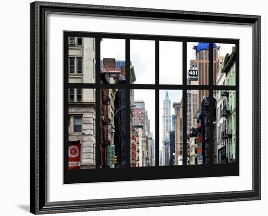 Window View - 401 Broadway - Manhattan - New York City-Philippe Hugonnard-Framed Photographic Print