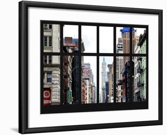 Window View - 401 Broadway - Manhattan - New York City-Philippe Hugonnard-Framed Photographic Print