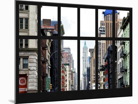 Window View - 401 Broadway - Manhattan - New York City-Philippe Hugonnard-Mounted Photographic Print