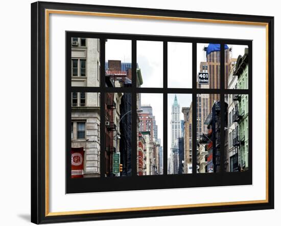 Window View - 401 Broadway - Manhattan - New York City-Philippe Hugonnard-Framed Photographic Print