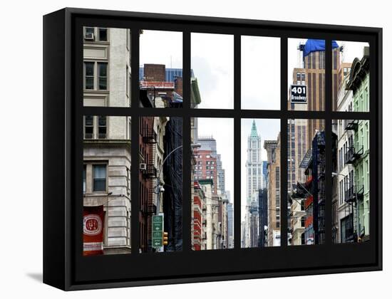 Window View - 401 Broadway - Manhattan - New York City-Philippe Hugonnard-Framed Premier Image Canvas