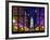 Window View - City Hall and Avenue of the Arts by Night - Philadelphia - Pennsylvania-Philippe Hugonnard-Framed Photographic Print