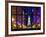 Window View - City Hall and Avenue of the Arts by Night - Philadelphia - Pennsylvania-Philippe Hugonnard-Framed Photographic Print
