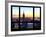 Window View, Empire State Building and One World Trade Center (1WTC) at Sunset, Manhattan, New York-Philippe Hugonnard-Framed Photographic Print