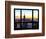 Window View, Empire State Building and One World Trade Center (1WTC) at Sunset, Manhattan, New York-Philippe Hugonnard-Framed Photographic Print