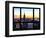 Window View, Empire State Building and One World Trade Center (1WTC) at Sunset, Manhattan, New York-Philippe Hugonnard-Framed Photographic Print